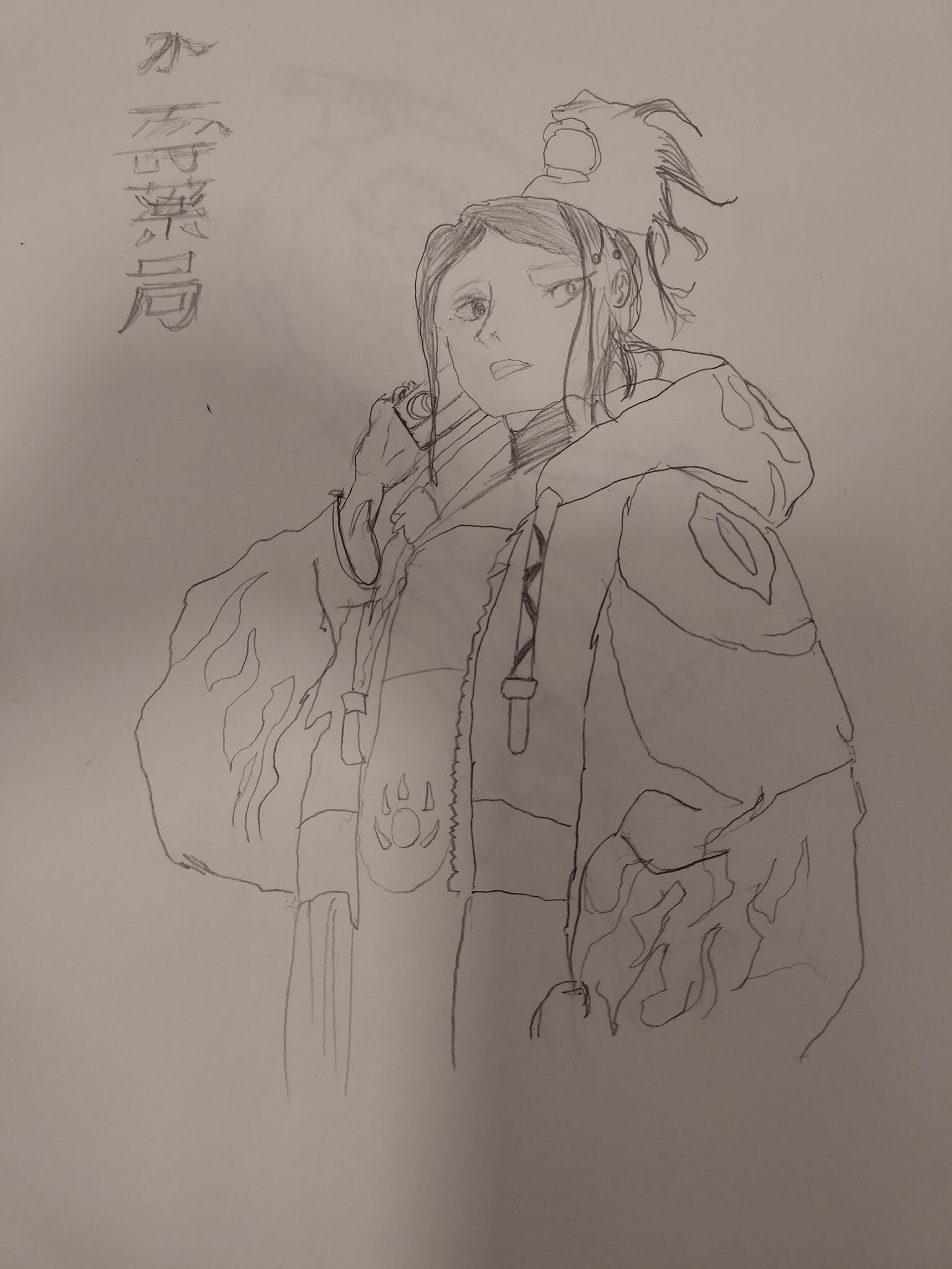 Anime art sketch